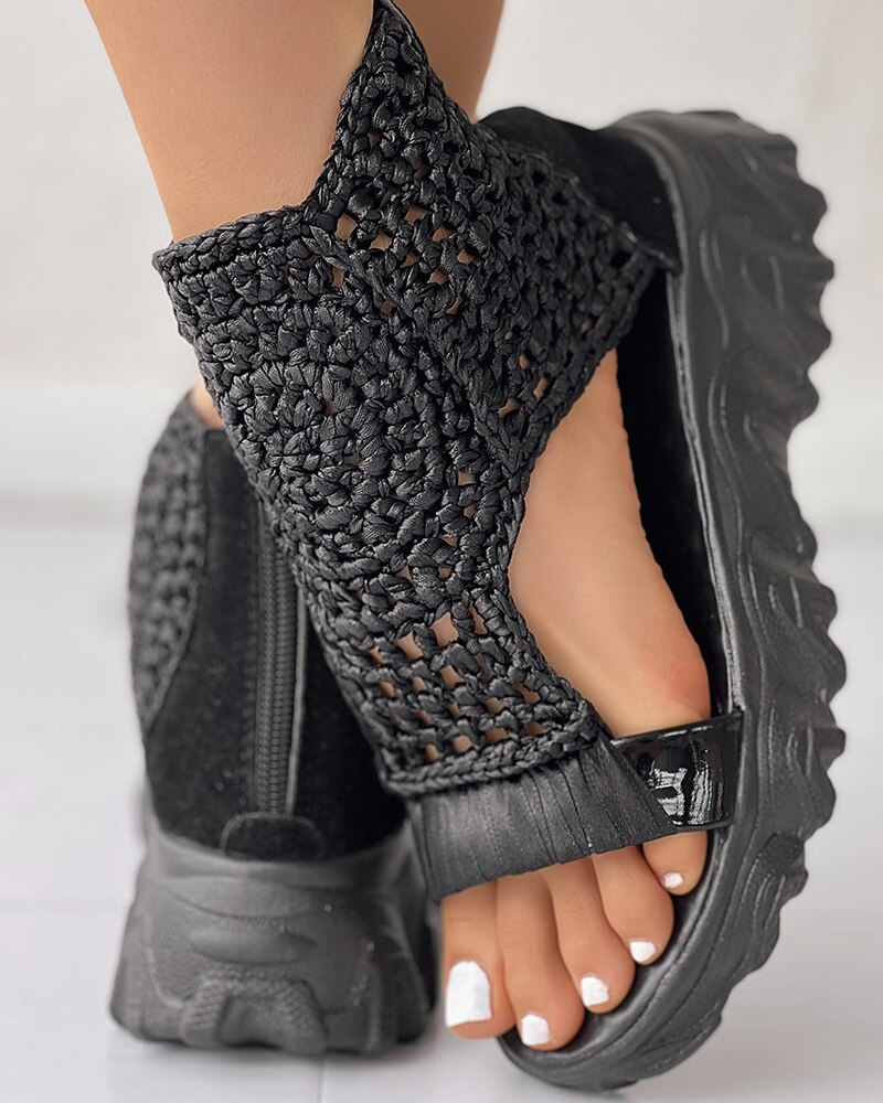 Zavando - Elastische Strick-Sandalen