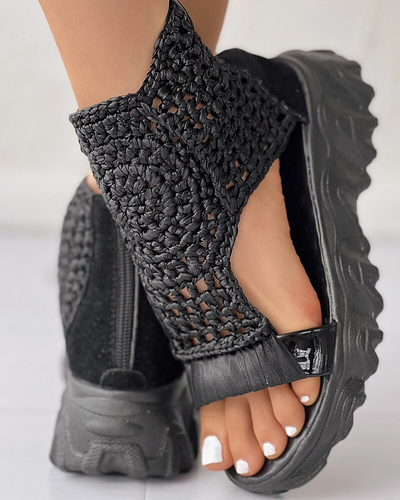 Zavando - Elastische Strick-Sandalen