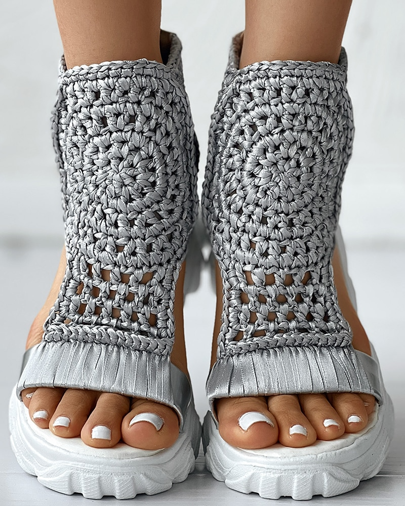Zavando - Elastische Strick-Sandalen