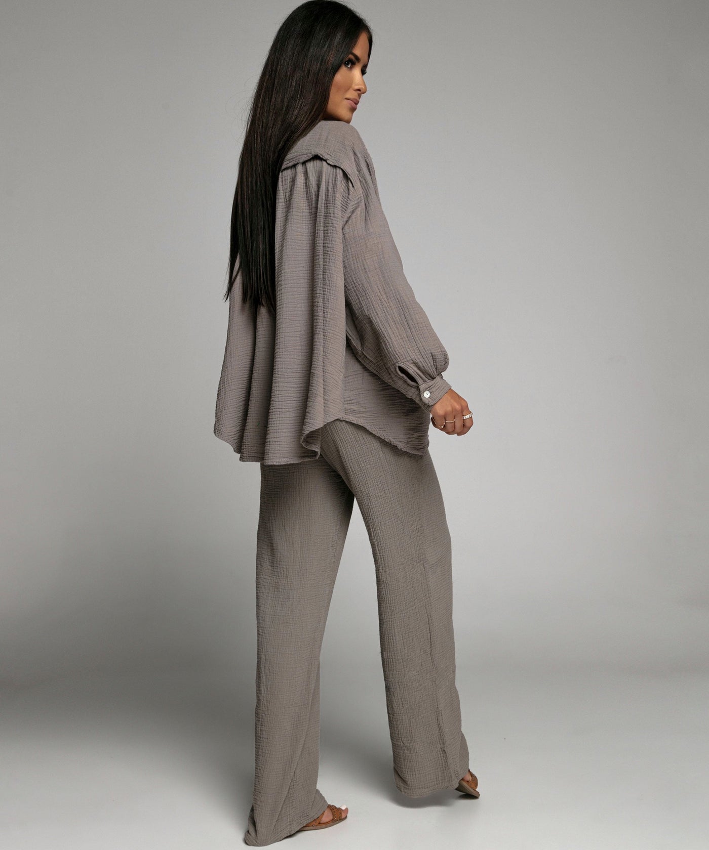 Zavando - Oversize Musselin Bluse Freya