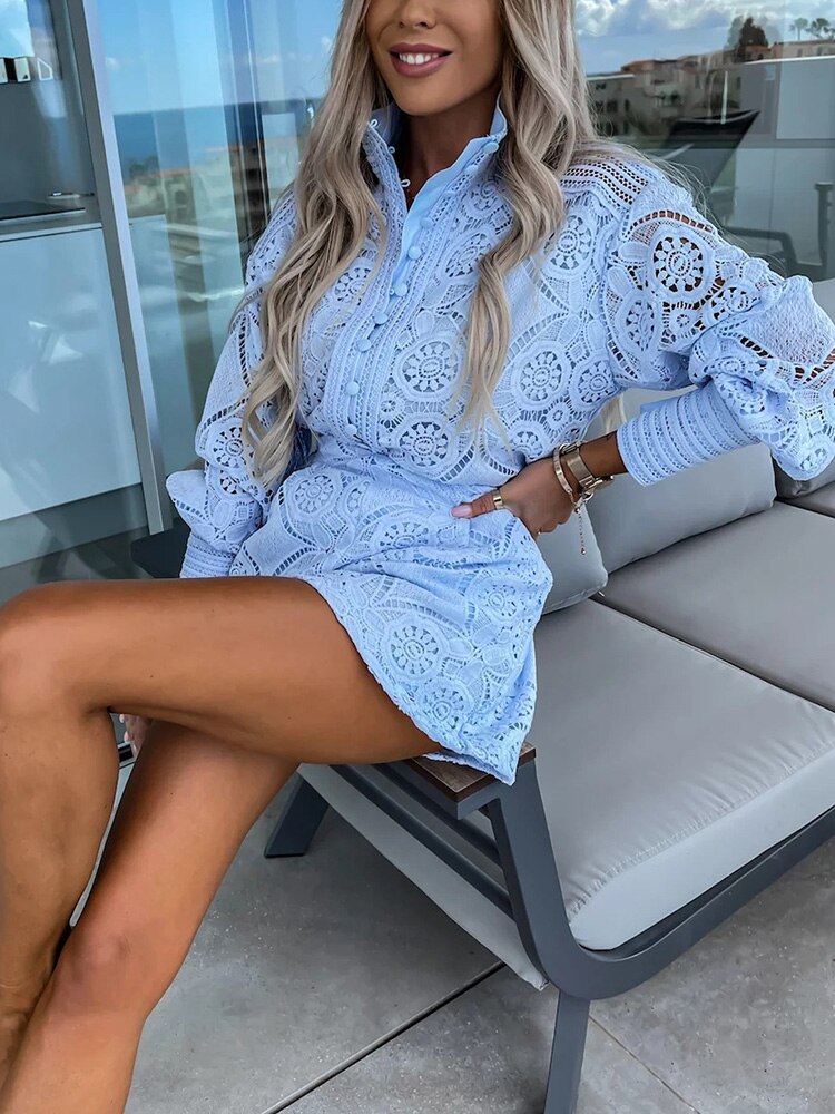 Zavando - Spitzen-Romper-Kleid