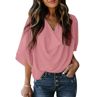 Zavando – Stylische Bluse mit Fledermausärmeln