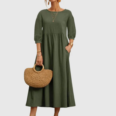 Zavando – Stilvolles Kleid aus Baumwollleinen