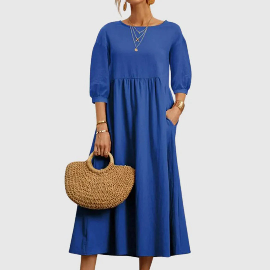 Zavando – Stilvolles Kleid aus Baumwollleinen