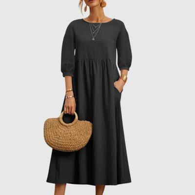 Zavando – Stilvolles Kleid aus Baumwollleinen