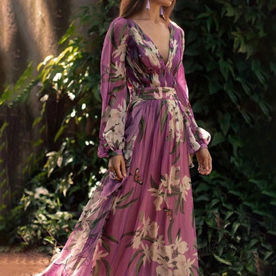 Umwerfendes Kleid Mit Tiefem Ausschnitt Für Damen | Maxi