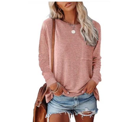 Locker Sitzendes Sweatshirt Für Damen | Rundhals