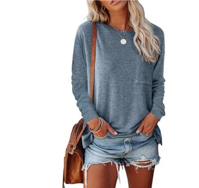 Locker Sitzendes Sweatshirt Für Damen | Rundhals