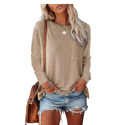 Locker Sitzendes Sweatshirt Für Damen | Rundhals
