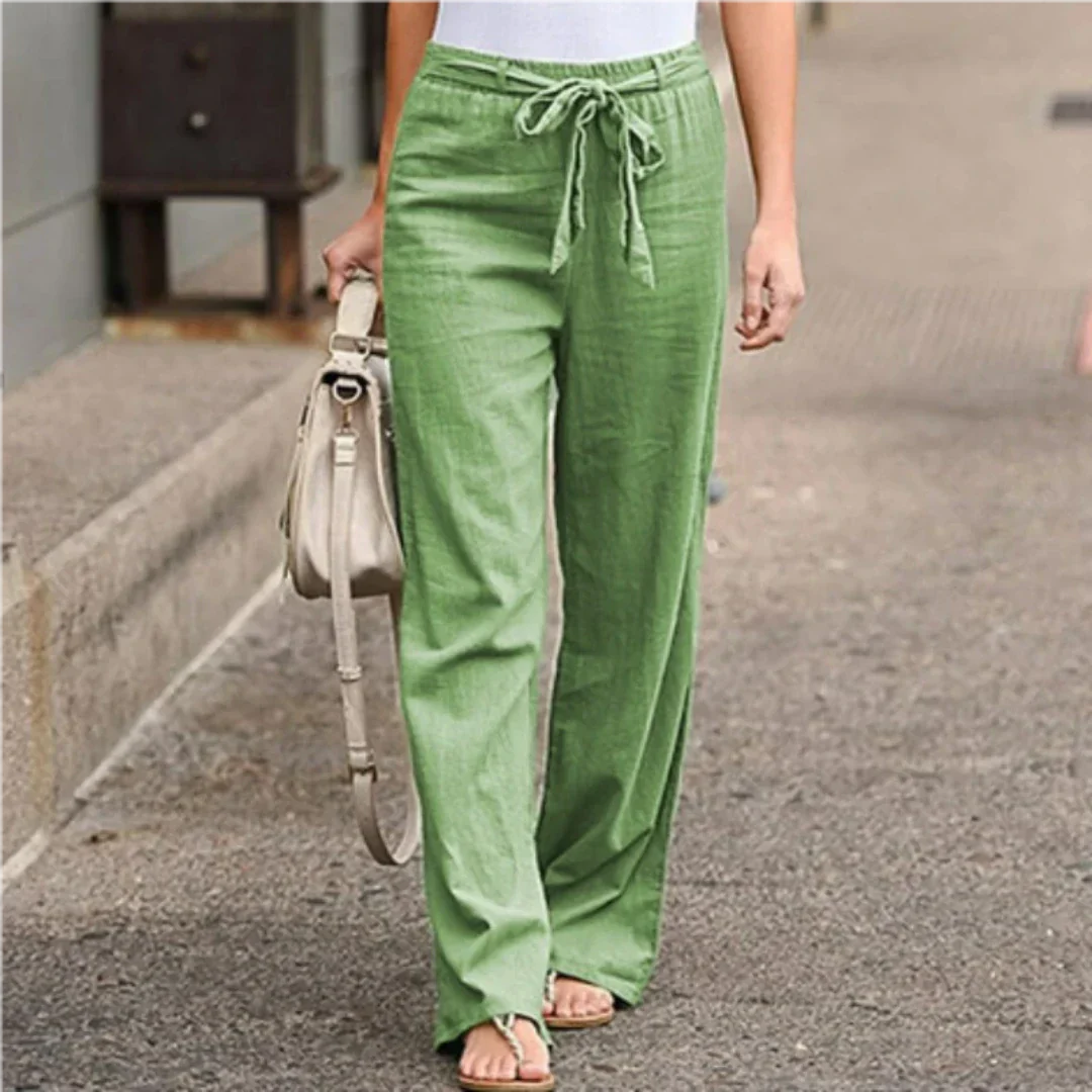 Lange Hose Für Damen Mit Gürtel | Trendy