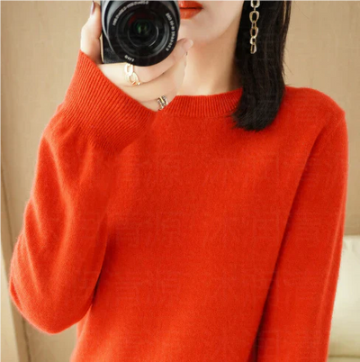 Warmer Langarm Pullover Für Damen | Rundhalsausschnitt