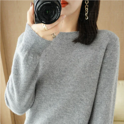 Warmer Langarm Pullover Für Damen | Rundhalsausschnitt