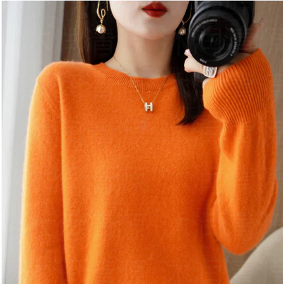 Warmer Langarm Pullover Für Damen | Rundhalsausschnitt