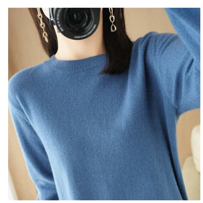 Warmer Langarm Pullover Für Damen | Rundhalsausschnitt