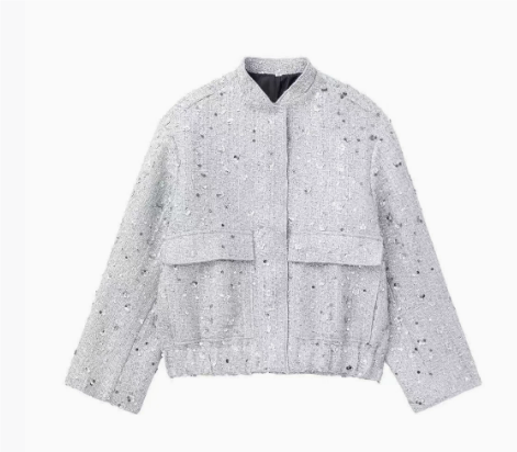 Leichte Paillettenjacke Für Damen | Kurz