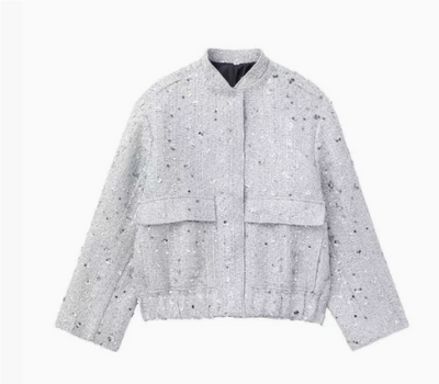 Leichte Paillettenjacke Für Damen | Kurz