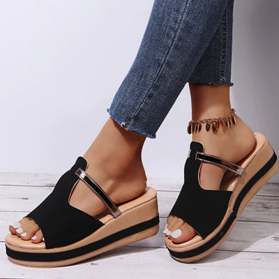 Zavando - modische, orthopädische Sandalen mit hoher Sohle