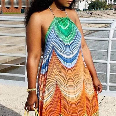 Zavando - Afrikanisches langes Sommerkleid