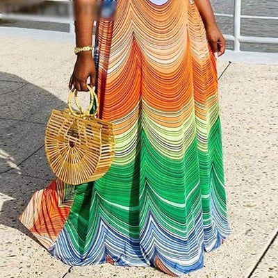 Zavando - Afrikanisches langes Sommerkleid