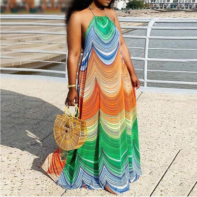 Zavando - Afrikanisches langes Sommerkleid