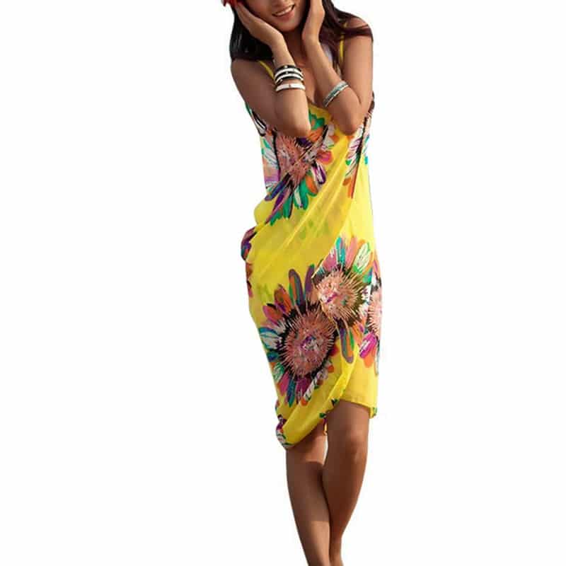 Zavando - Florales Pareo-Kleid