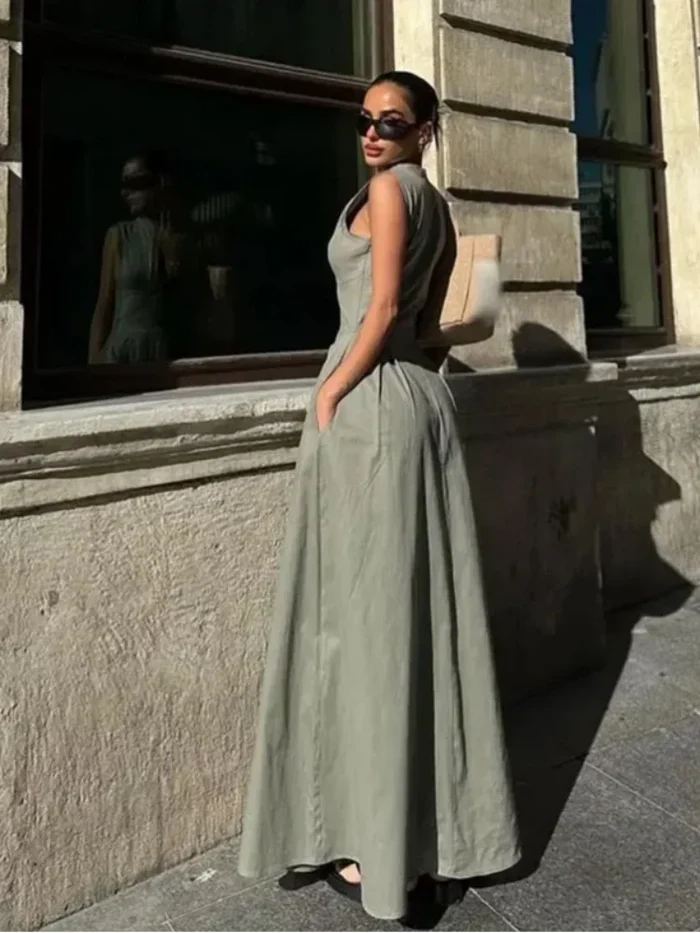 Zavando – Luxuriöses Kleid mit Reißverschluss
