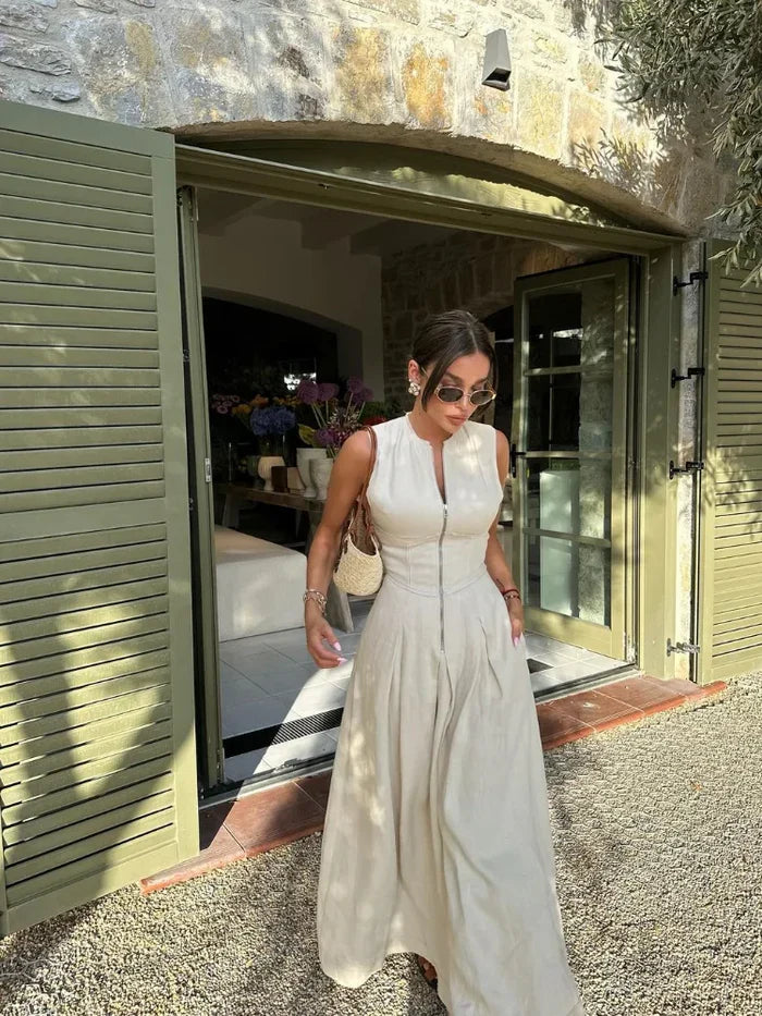 Zavando – Luxuriöses Kleid mit Reißverschluss