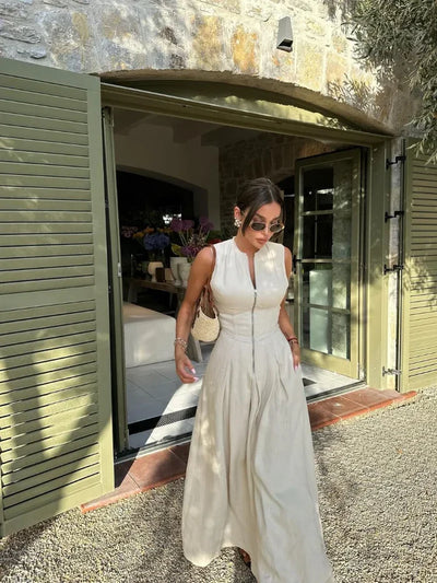 Zavando – Luxuriöses Kleid mit Reißverschluss