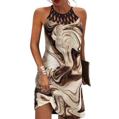 Bequemes Kleid Mit Grafikdruck Für Damen | Sommer