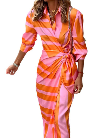Zavando – Luxus Wickel Sommerkleid mit femininer Passform