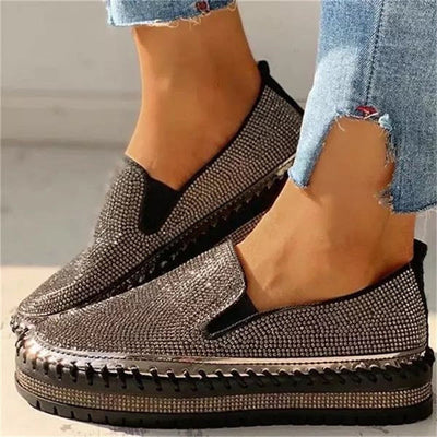 Zavando – Schillernde Slip-on-Sneaker