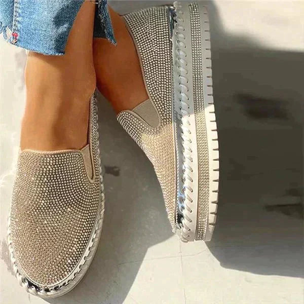 Zavando – Schillernde Slip-on-Sneaker