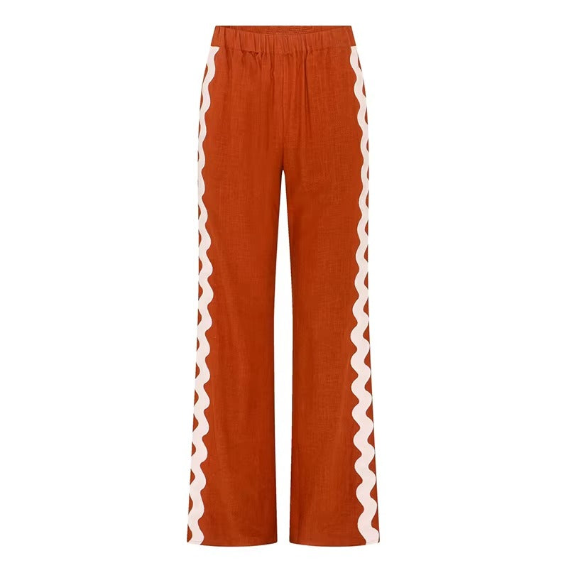 Zavando-Tanktop mit Weitbeiniger Relaxhose Set