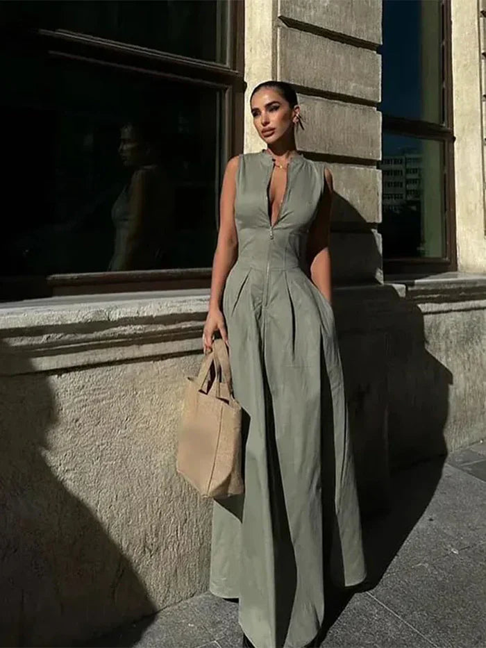 Zavando – Luxuriöses Kleid mit Reißverschluss