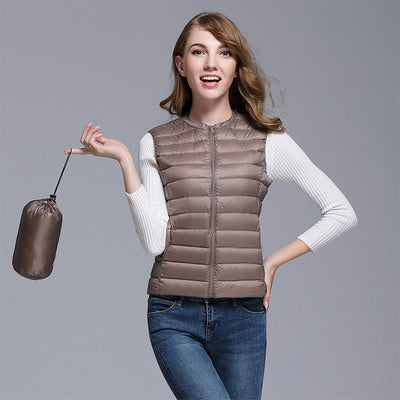 Ärmellose Weste Mit Reißverschluss Für Damen | Puffer