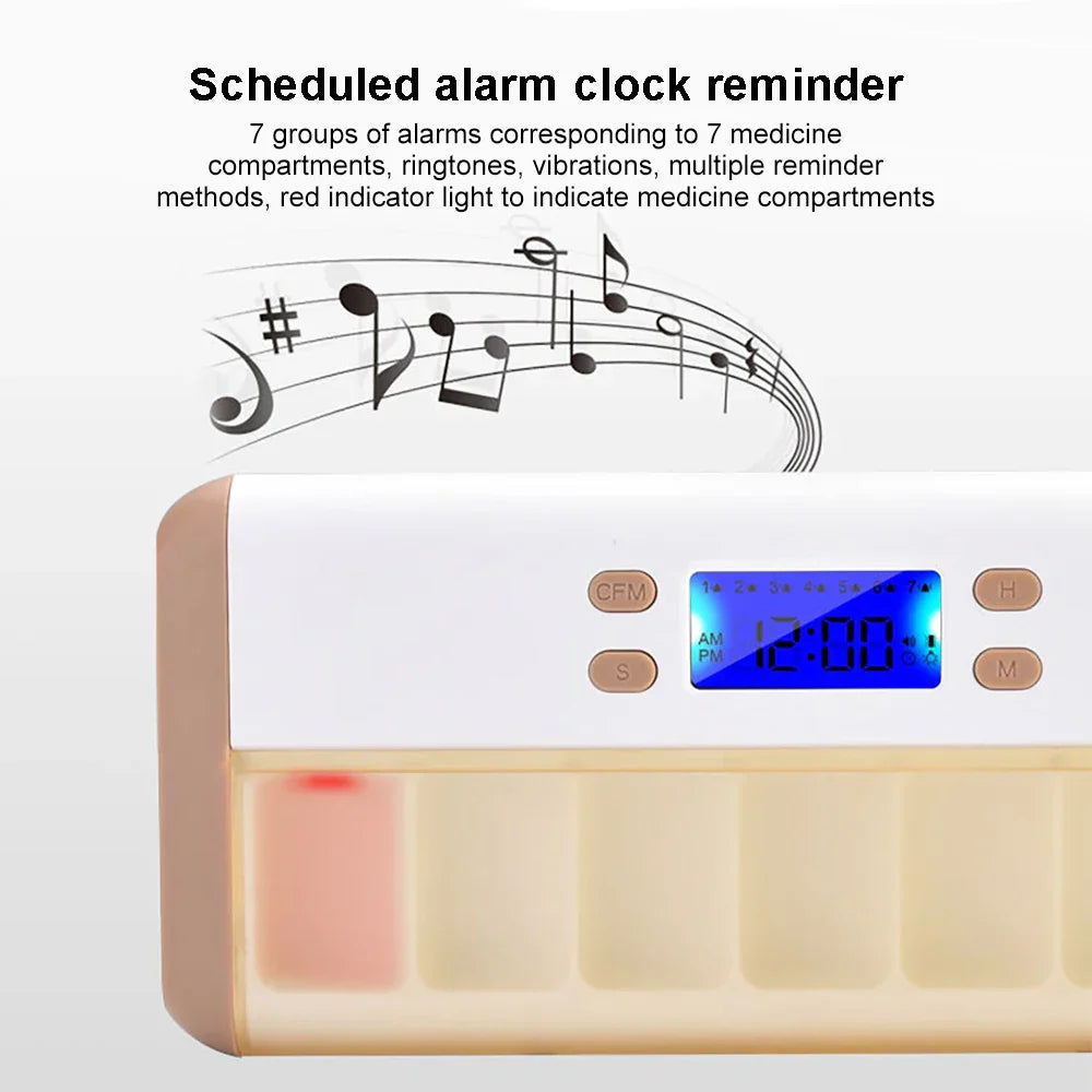 Automatischer Alarm Smart Erinnerungs Tabletten Organizer Box