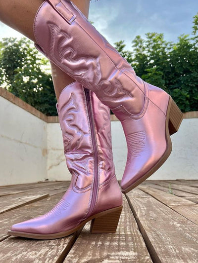 Zavando - legante metallische Cowboystiefel