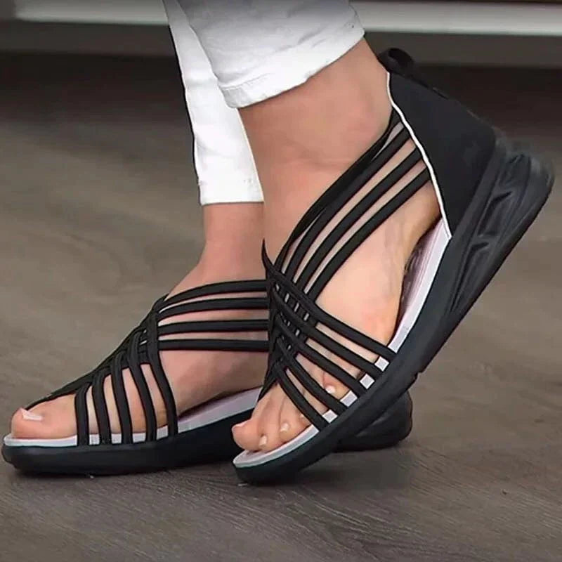 Zavando Keilsandalen mit Knöchelriemen – Stil & Komfort für den Sommer