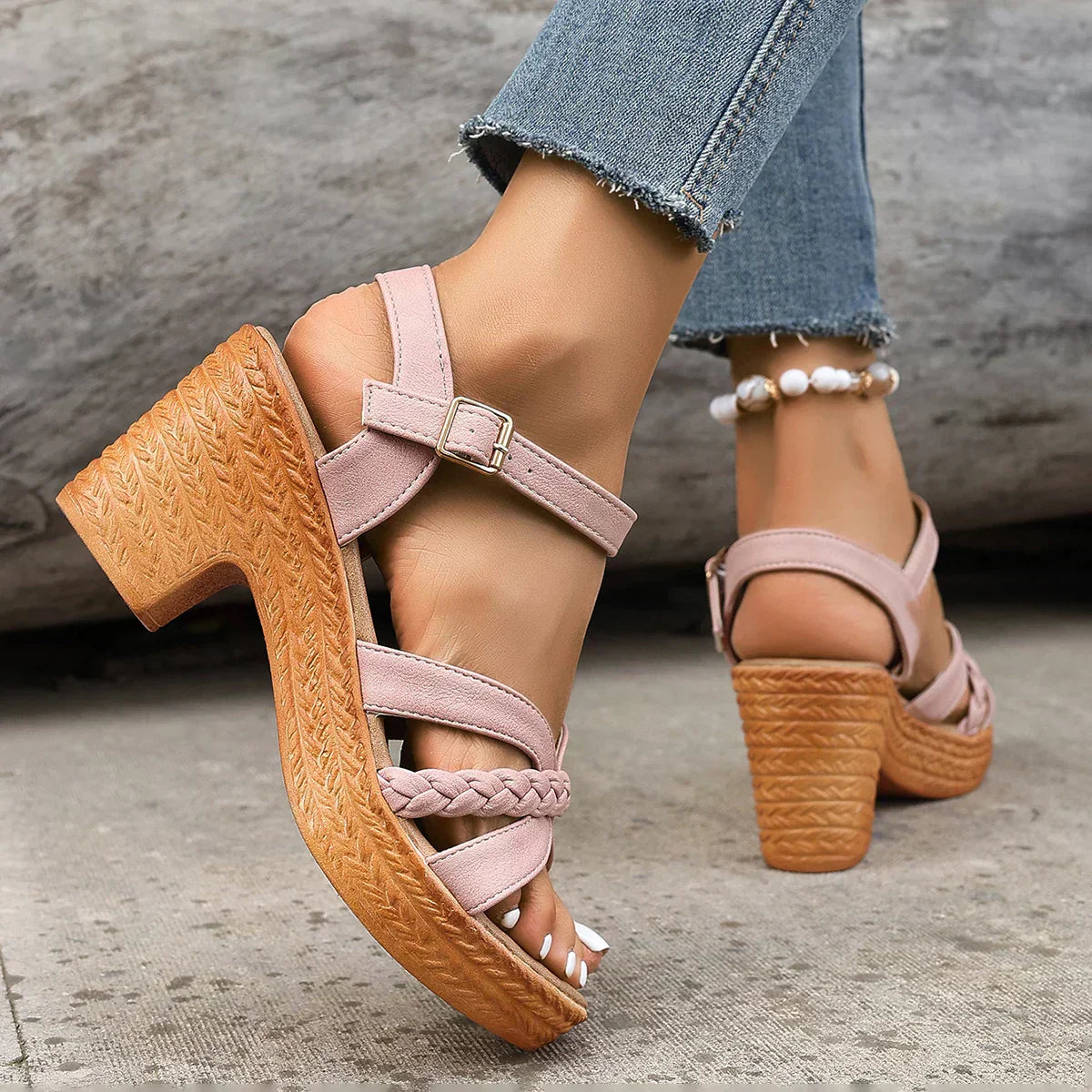 Leichte Freizeitsandalen Für Damen | Ferse
