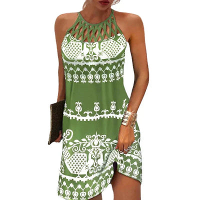 Bequemes Kleid Mit Grafikdruck Für Damen | Sommer