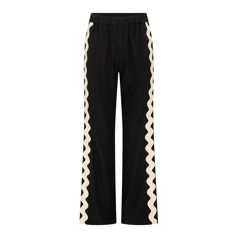 Zavando-Tanktop mit Weitbeiniger Relaxhose Set