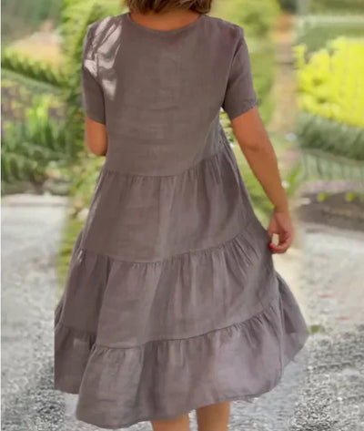 Zavando – Luftiges Baumwoll-Stufenkleid
