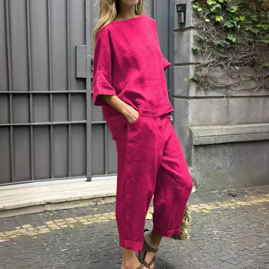 Stilvolles Damen Zweiteiler Set | Lässig