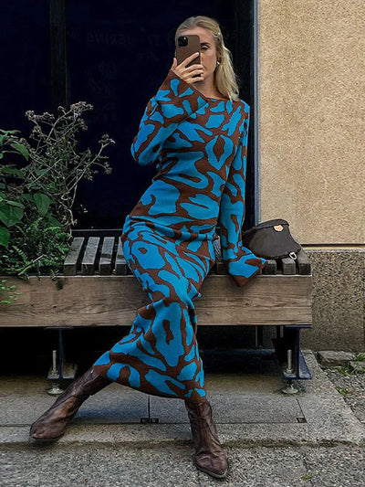 Zavando - Elegantes Langarm Bodycon Kleid