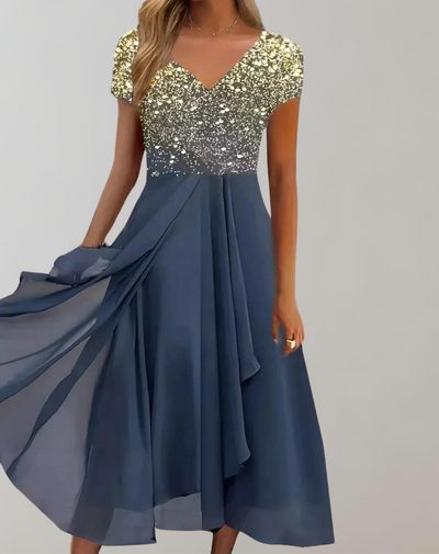 Zavando - Kleid mit leuchtenden Blumen