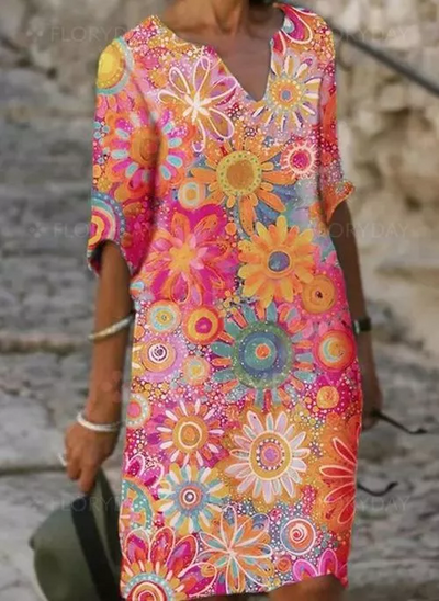 Zavando - Feminines Kleid mit floralem Charme