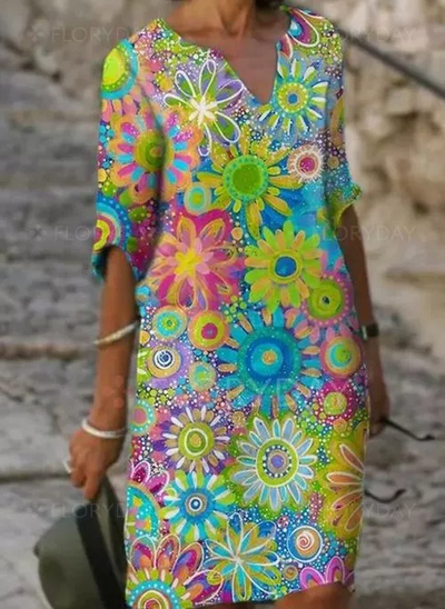 Zavando - Feminines Kleid mit floralem Charme