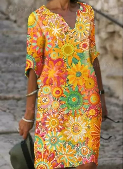 Zavando - Feminines Kleid mit floralem Charme