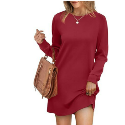 Langärmliges Pulloverkleid Für Damen | Mini
