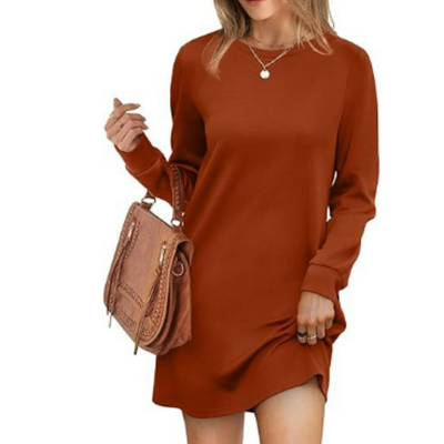 Langärmliges Pulloverkleid Für Damen | Mini